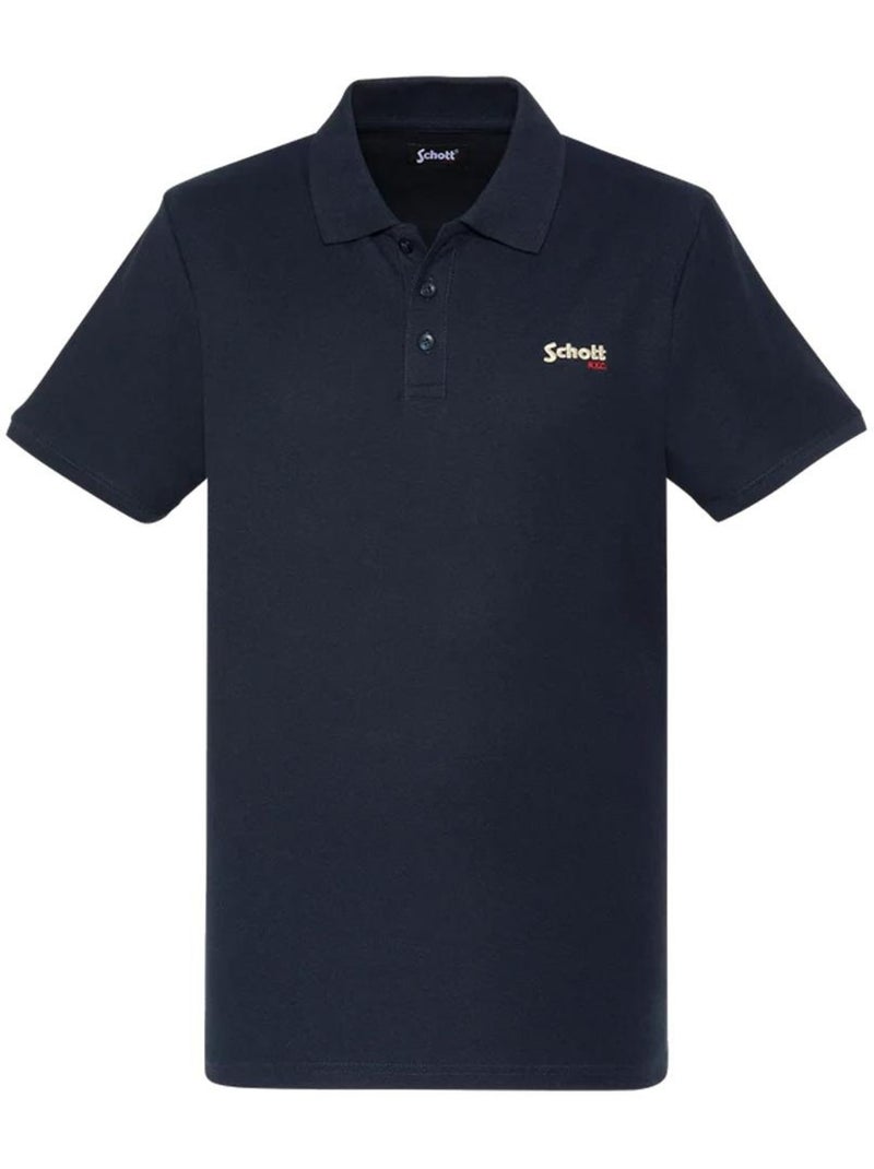 Polo Schott PS0022 para Homem Azul Marinho Azul-marinho - Kiabi