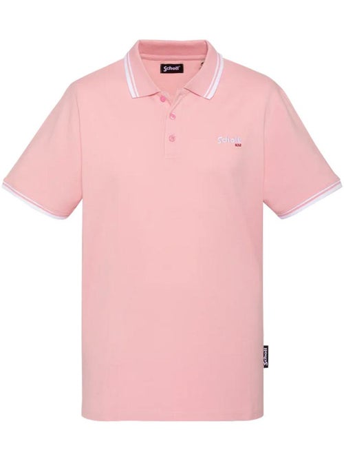 Polo Schott PSWILL2 para Homem Rosa/Branco - Kiabi Polo Schott PSWILL2 para Homem Rosa/Branco - Kiabi