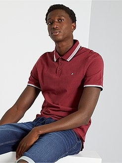 Polo slim em piqué de algodão - Kiabi