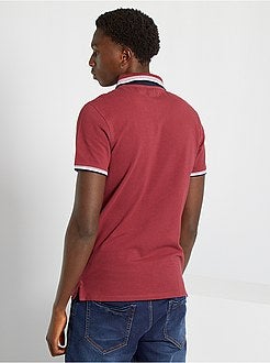 Polo slim em piqué de algodão - Kiabi