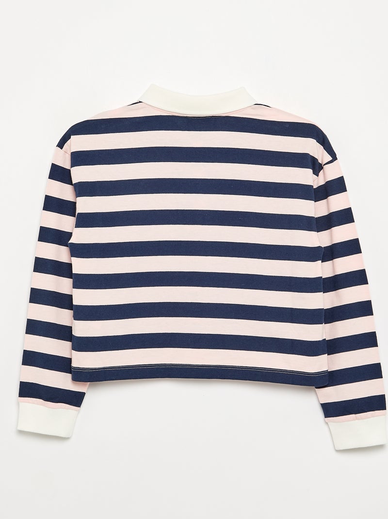 Polo 'Squishmallow' às riscas Rosa - Kiabi