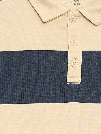 Polo sweat às riscas