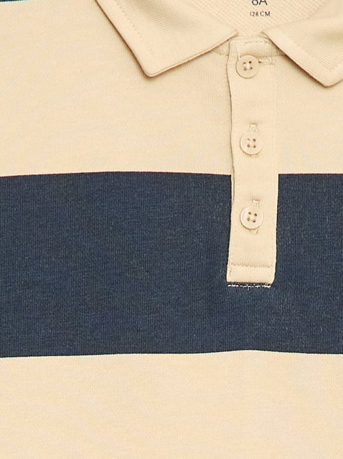 Polo sweat às riscas - Kiabi