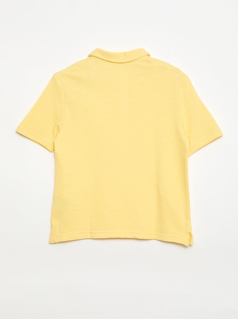 Polo T-shirt Amarelo - Kiabi