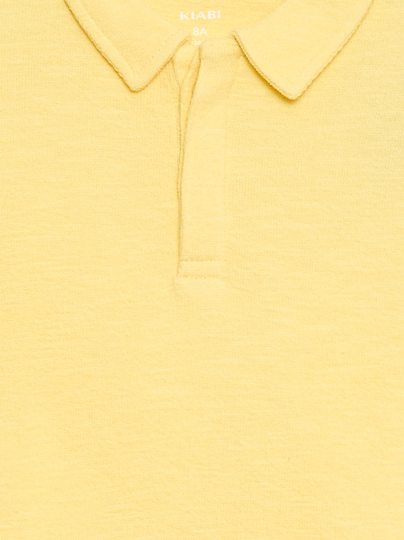 Polo T-shirt Amarelo - Kiabi