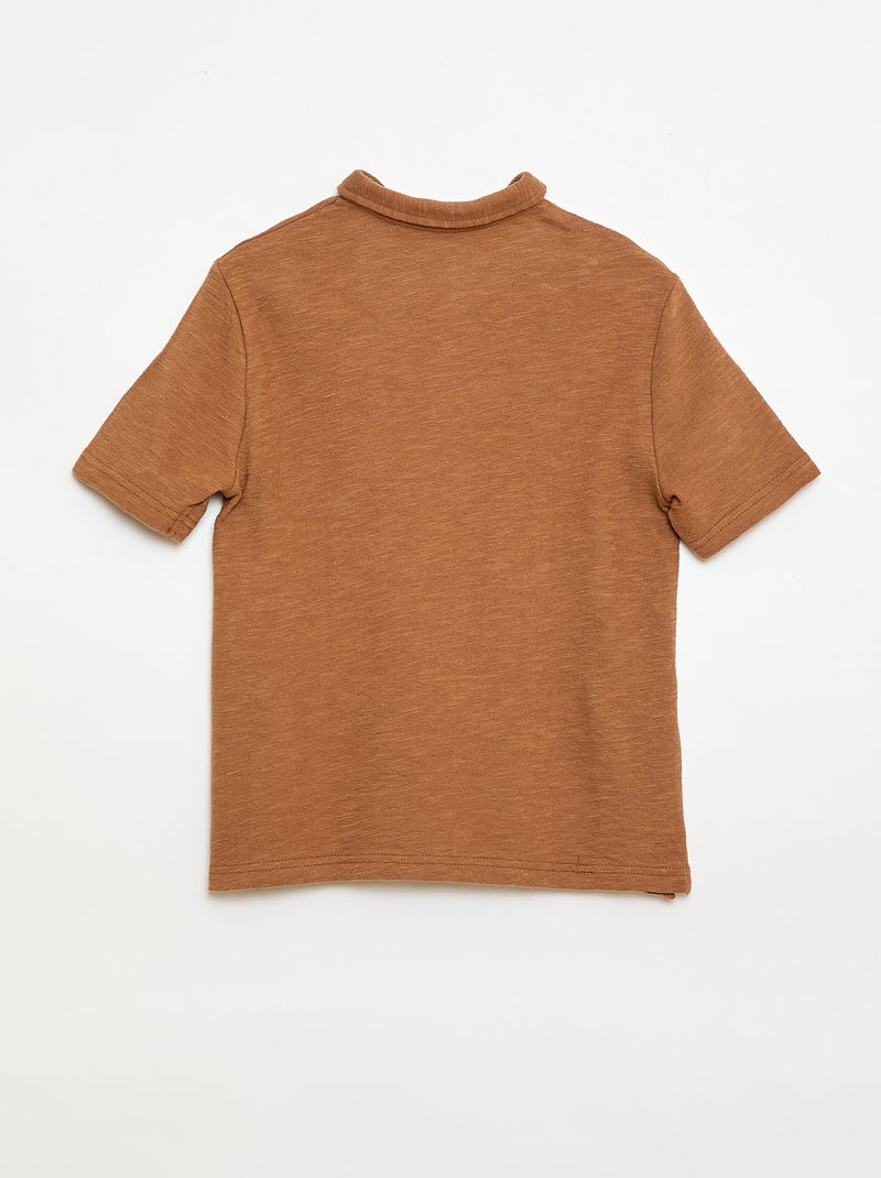 Polo T-shirt Bege - Kiabi