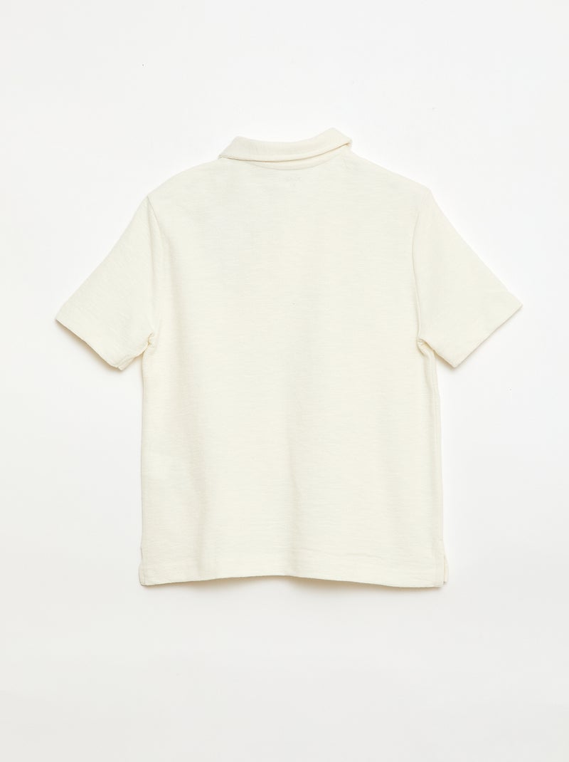 Polo T-shirt Branco - Kiabi