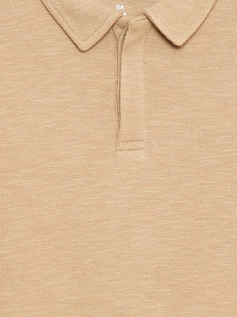 Polo T-shirt Castanho - Kiabi