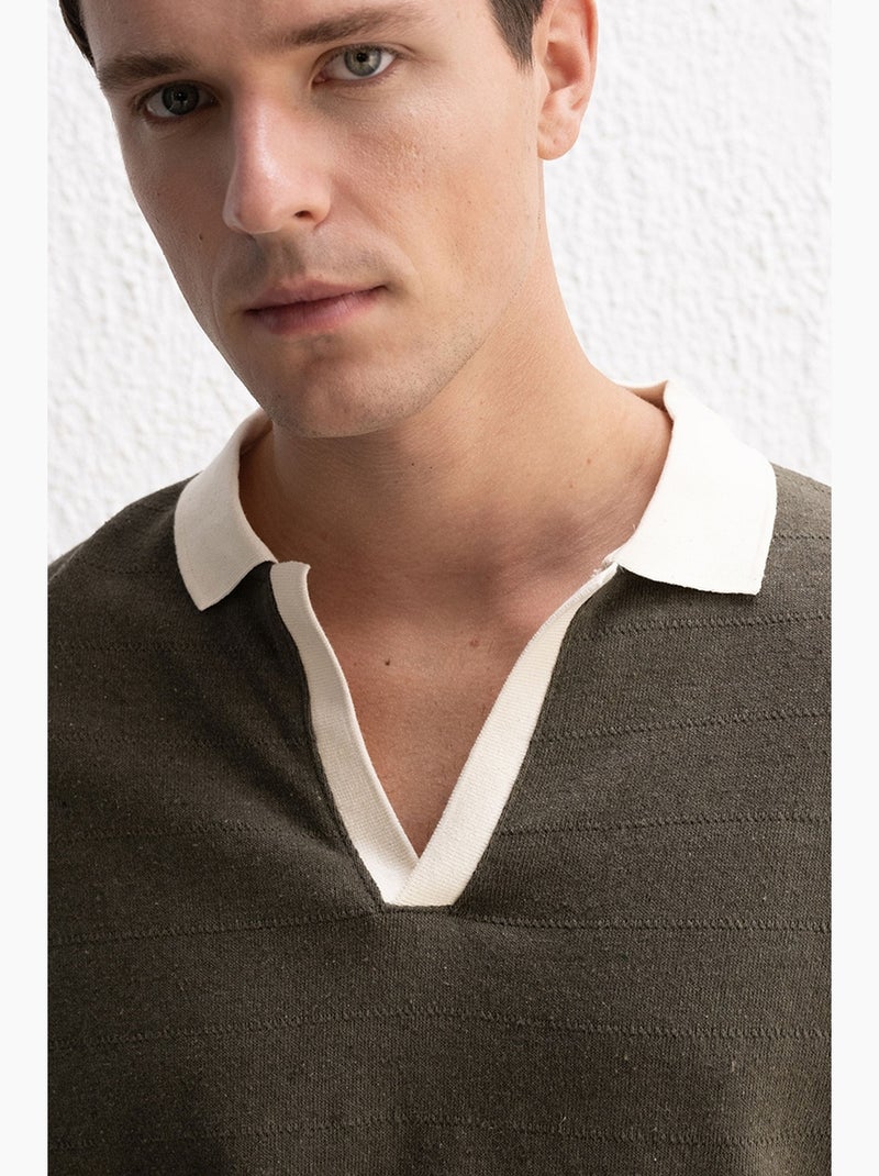 Polo t-shirt comfort fit giesto Cáqui - Kiabi