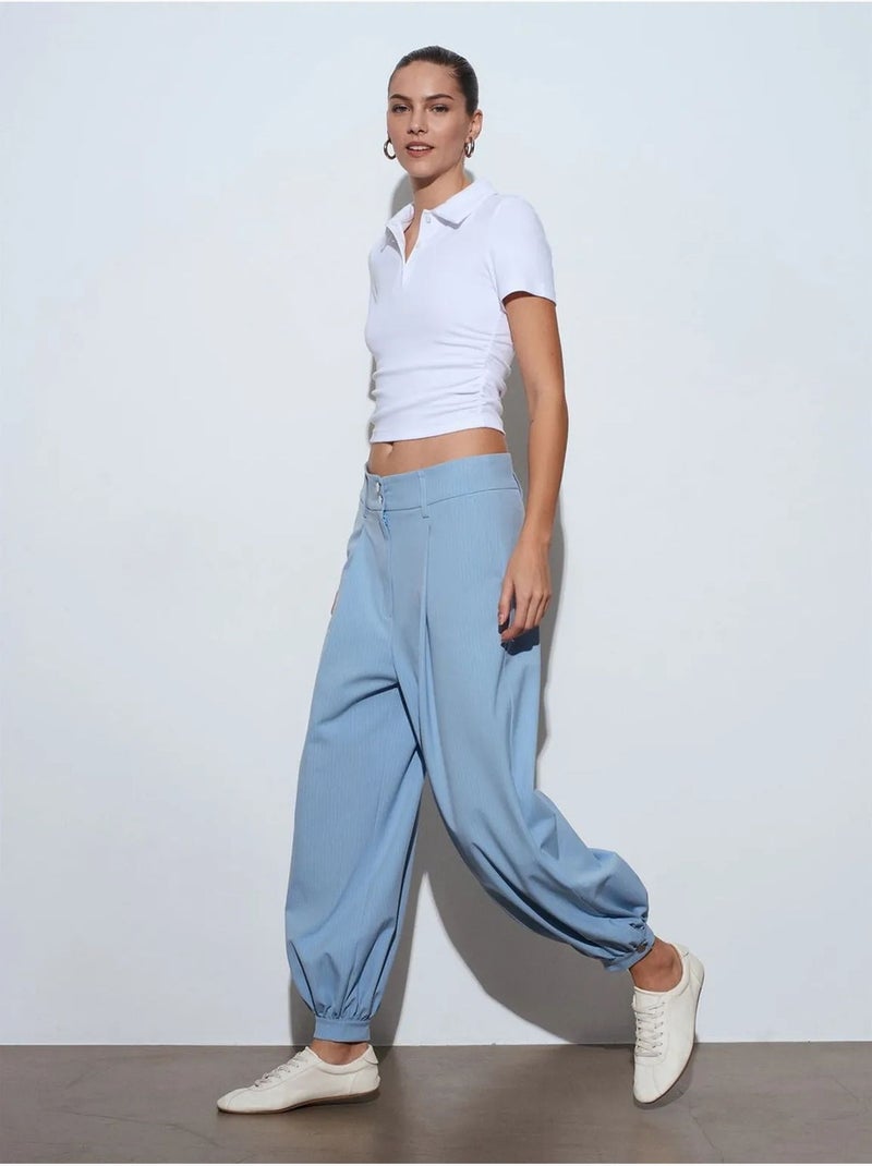 Polo t-shirt cropped de mulher slim fit dilvin Branco - Kiabi