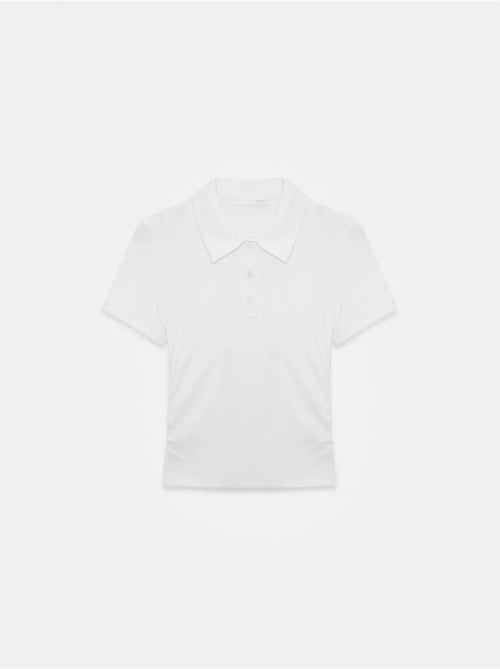 Polo t-shirt cropped de mulher slim fit dilvin - Kiabi Polo t-shirt cropped de mulher slim fit dilvin - Kiabi