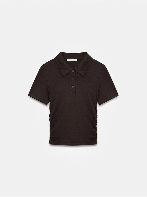 Polo t-shirt cropped de mulher slim fit dilvin - Kiabi Polo t-shirt cropped de mulher slim fit dilvin - Kiabi