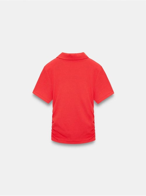 Polo t-shirt cropped de mulher slim fit dilvin - Kiabi Polo t-shirt cropped de mulher slim fit dilvin - Kiabi