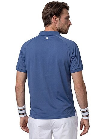 Polo técnico de ténis com meio fecho homem