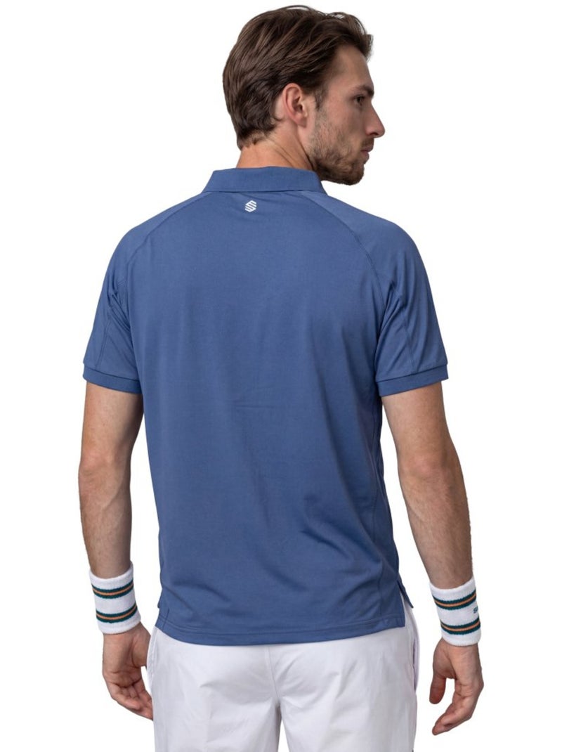 Polo técnico de ténis com meio fecho homem Azul - Kiabi