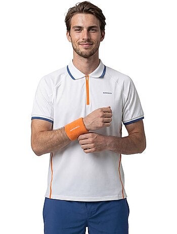 Polo técnico de ténis com meio fecho homem