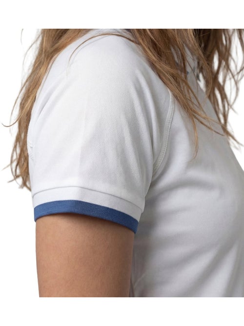 Polo técnico de ténis com meio fecho mulher - Kiabi