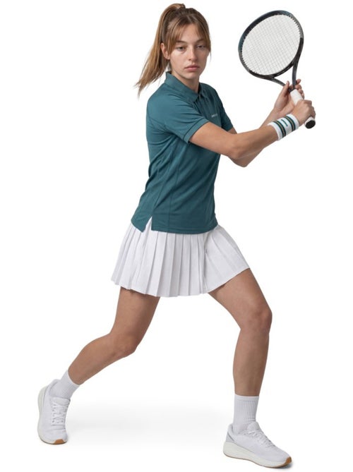 Polo técnico de ténis com meio fecho mulher - Kiabi