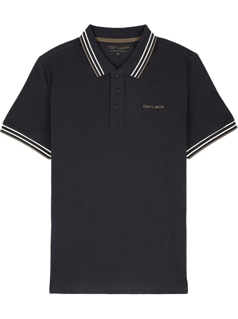 Polo Teddy Smith Pasian para Homem Azul-Marinho/Branco Azul-marinho - Kiabi