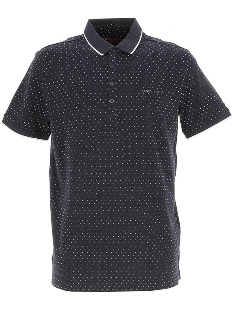 Polo Teddy Smith Pasy 2 para Homem em Azul Marinho e Caqui Azul-marinho - Kiabi