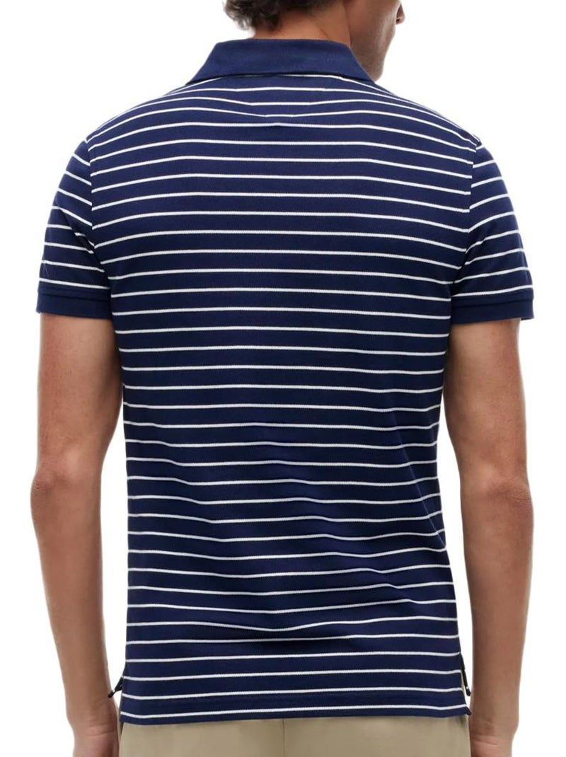 Polo tommy hilfiger 1985 para homem azul-marinho/branco Azul-marinho - Kiabi