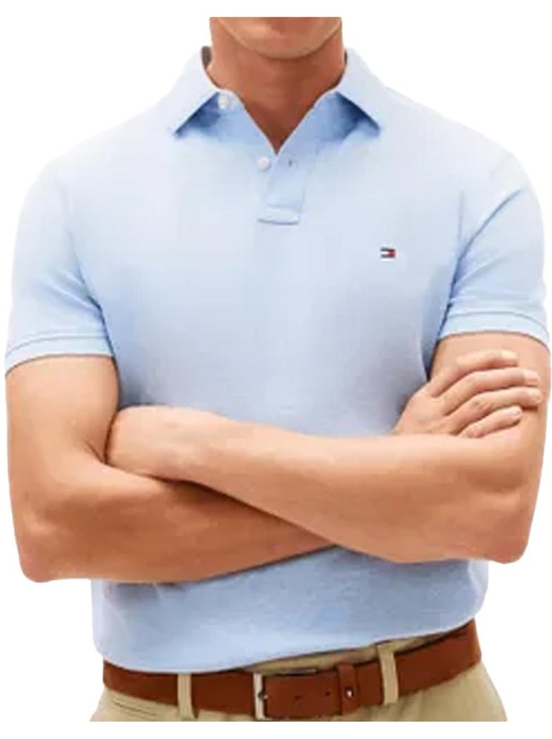 Polo tommy hilfiger 1985 regulars azul claro para homem Azul - Kiabi