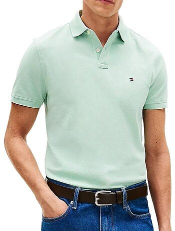 Polo tommy hilfiger 1985 regulars verde claro para homem