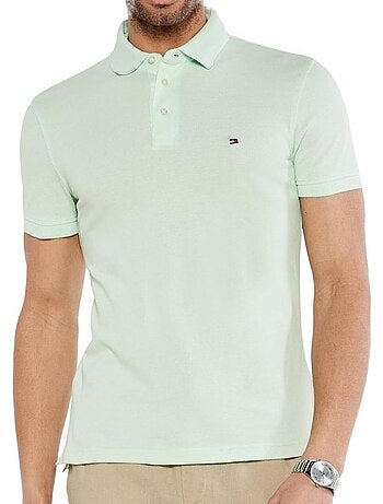 Polo tommy hilfiger 1985 verde claro para homem