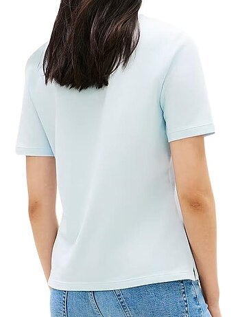 Polo tommy hilfiger azul claro para mulher
