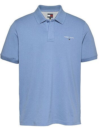Polo Tommy Hilfiger Regular Fit Linear Marinho para Homem