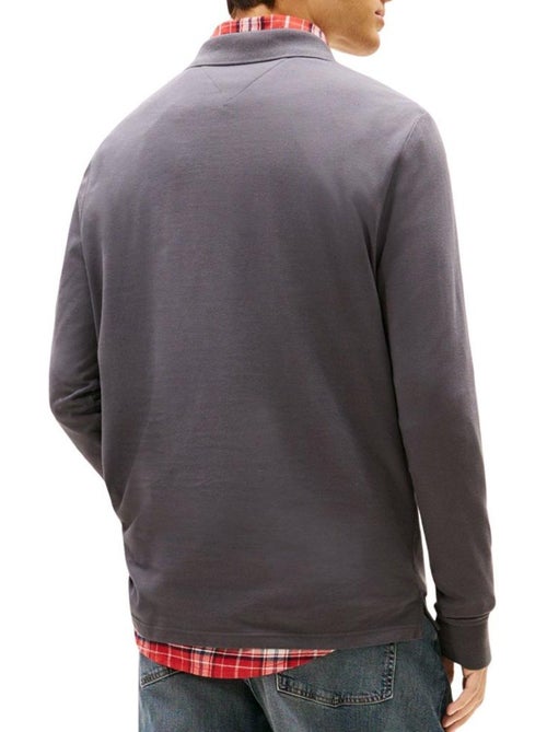 Polo Tommy Hilfiger Cinzento Escuro para Homem DM0DM20232 - Kiabi Polo Tommy Hilfiger Cinzento Escuro para Homem DM0DM20232 - Kiabi