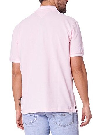 Polo Tommy Hilfiger Rosa com Detalhes para Homem