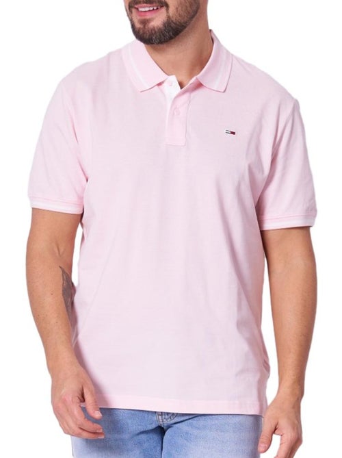 Polo Tommy Hilfiger Rosa com Detalhes para Homem - Kiabi Polo Tommy Hilfiger Rosa com Detalhes para Homem - Kiabi
