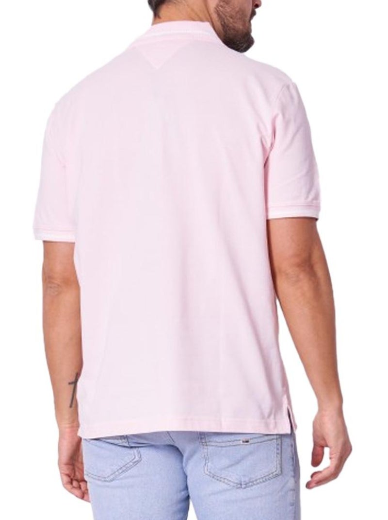 Polo Tommy Hilfiger Rosa com Detalhes para Homem Rosa - Kiabi