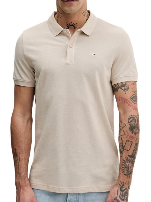 Polo Tommy Hilfiger Slim Bege para Homem - Kiabi Polo Tommy Hilfiger Slim Bege para Homem - Kiabi