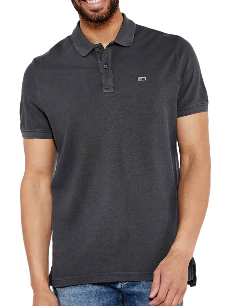 Polo Tommy Hilfiger Slim Essential Cinzento Escuro para Homem Cinza-prateado - Kiabi