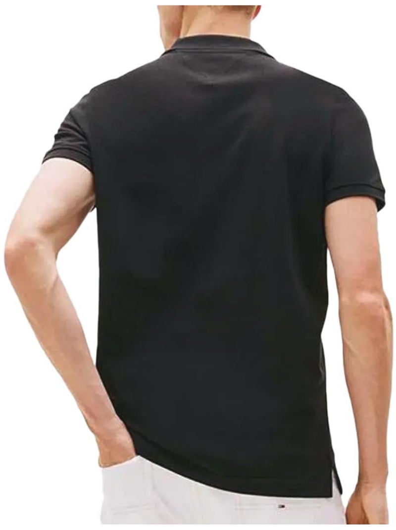 Polo Tommy Hilfiger Slim Fit Preto para Homem Preto - Kiabi