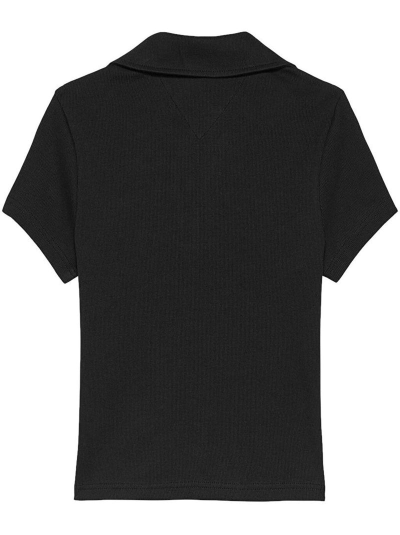 Polo Tommy Hilfiger Slim Preto para Mulher DW0DW22326 Preto - Kiabi