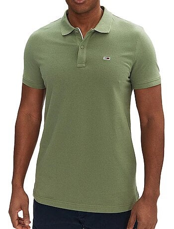 Polo Tommy Hilfiger TJM Slim Verde para Homem