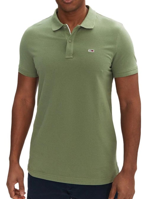Polo Tommy Hilfiger TJM Slim Verde para Homem - Kiabi Polo Tommy Hilfiger TJM Slim Verde para Homem - Kiabi