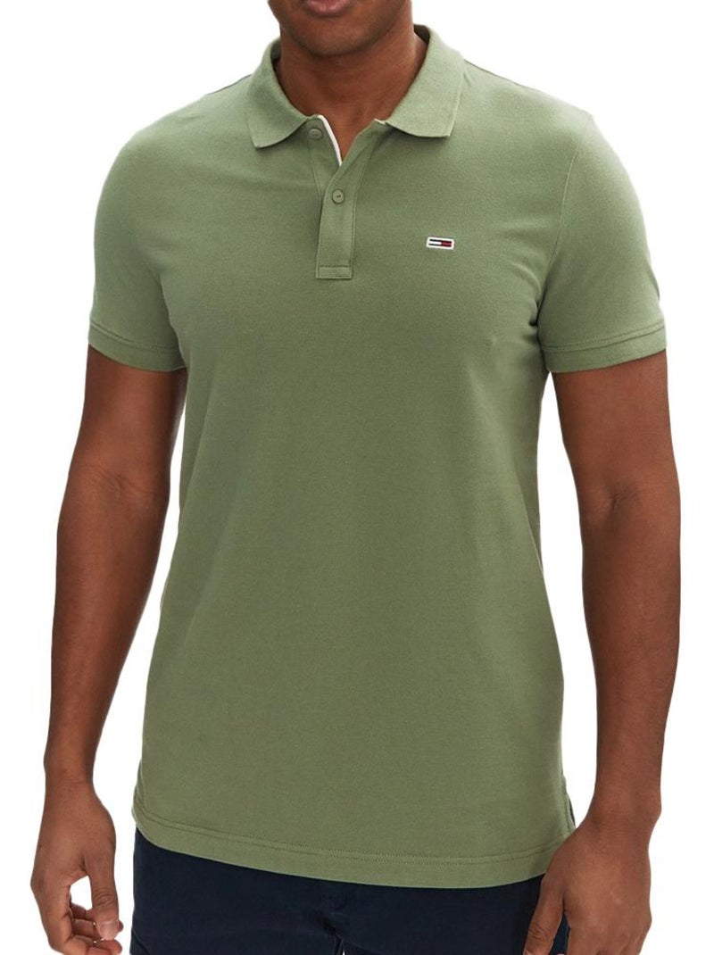 Polo Tommy Hilfiger TJM Slim Verde para Homem Verde - Kiabi