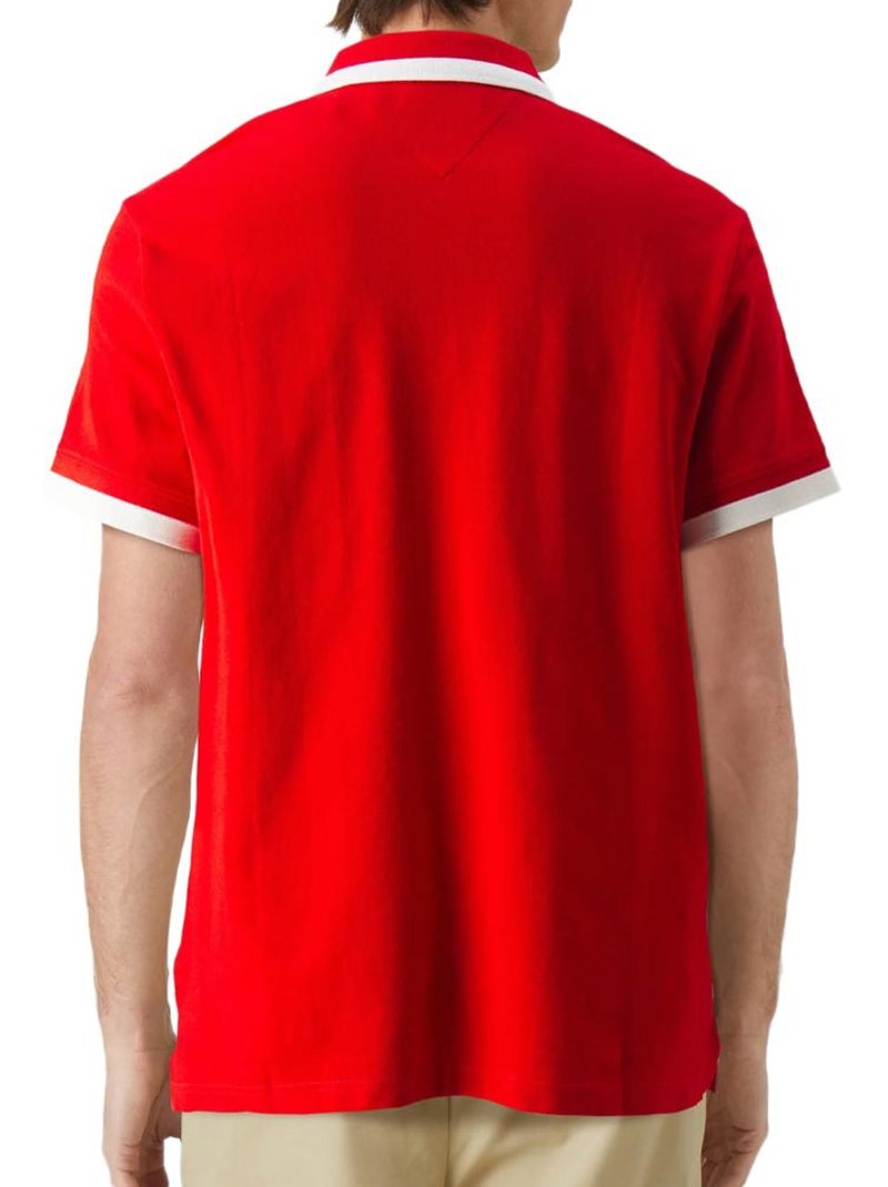 Polo Tommy Hilfiger Vermelho Sólido para Homem Vermelho - Kiabi