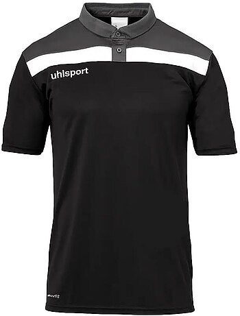 Polo uhlsport offense 23 cinzento/preto para homem