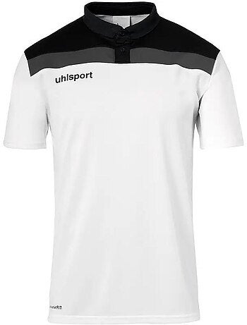 Polo uhlsport offense 23 para homem branco/preto