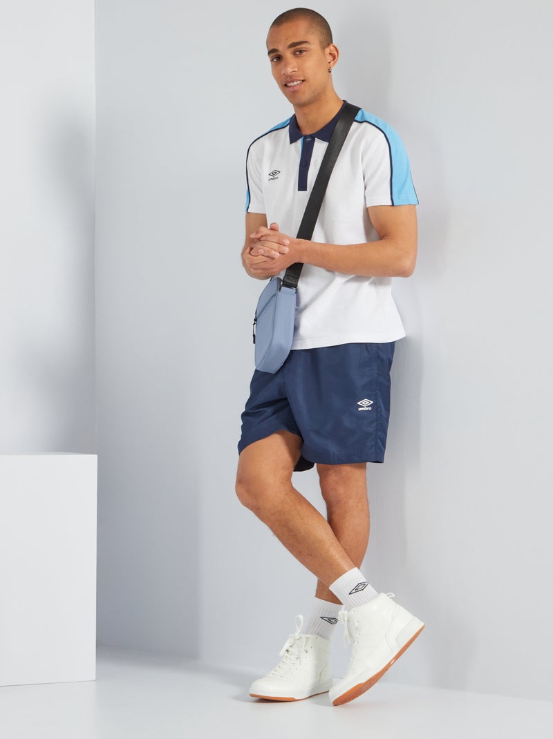 Polo 'Umbro' color block BRANCO - Kiabi