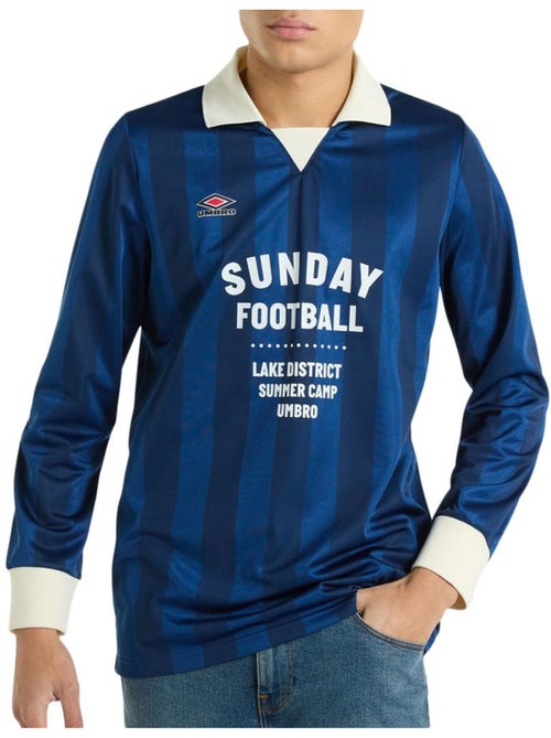 Polo Umbro de Manga Comprida Azul para Homem Futebol Estate - Kiabi Polo Umbro de Manga Comprida Azul para Homem Futebol Estate - Kiabi