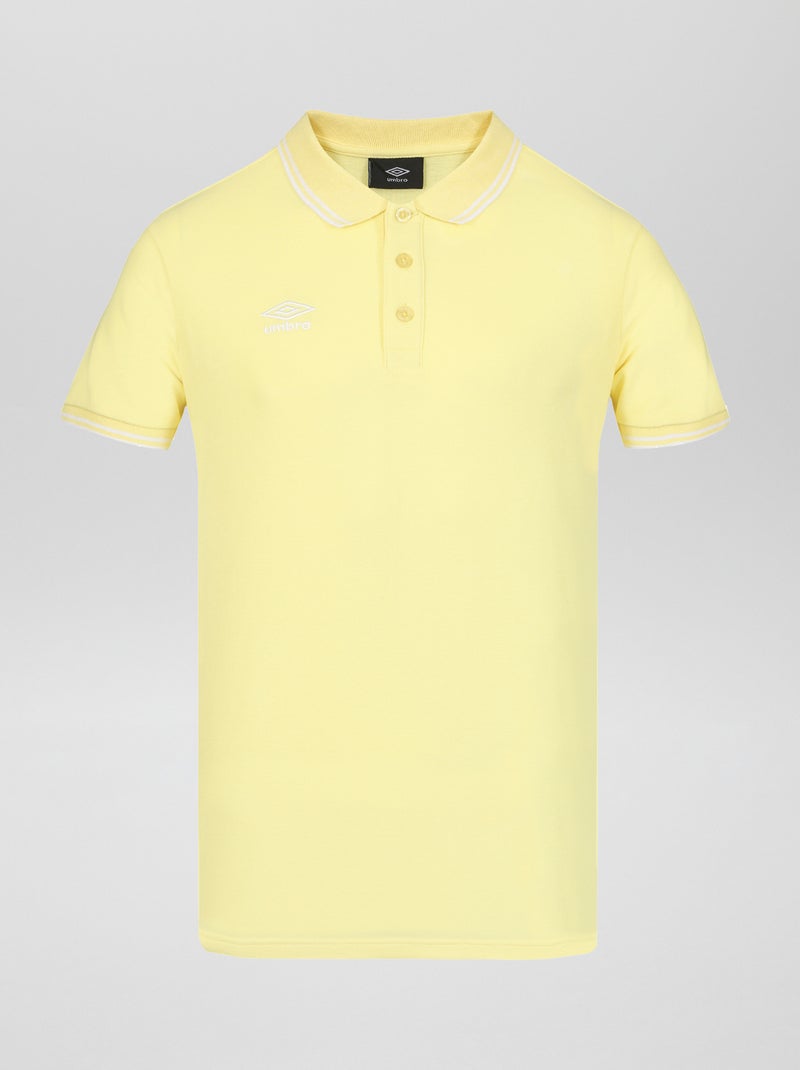 Polo 'Umbro' em malha piqué AMARELO - Kiabi