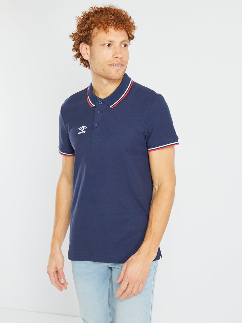 Polo 'Umbro' em malha piqué ROXO - Kiabi