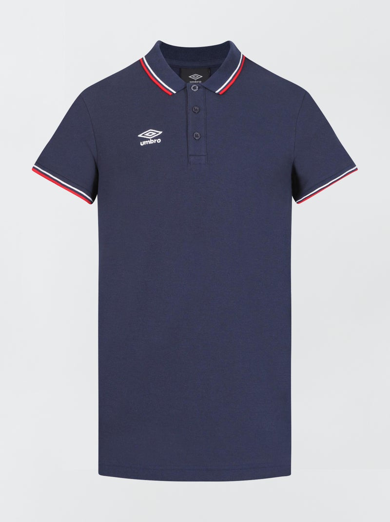 Polo 'Umbro' em piqué de algodão AZUL - Kiabi