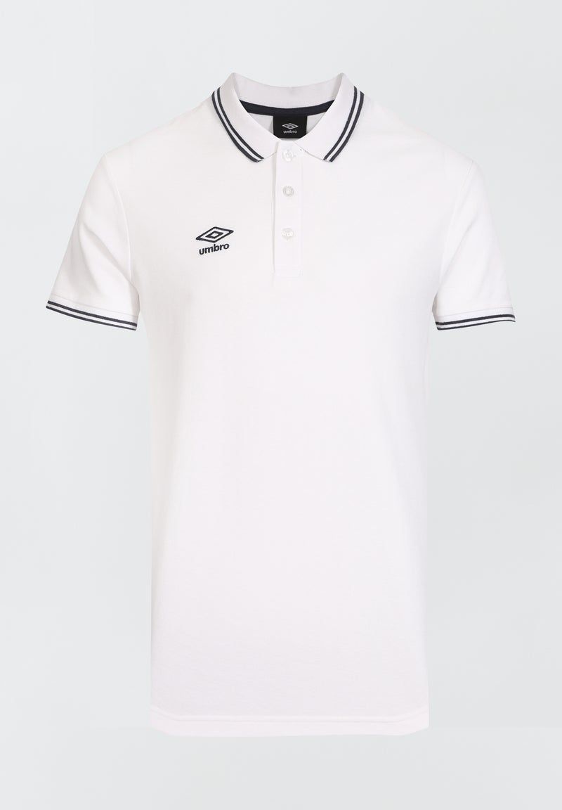 Polo 'Umbro' em piqué de algodão BRANCO - Kiabi